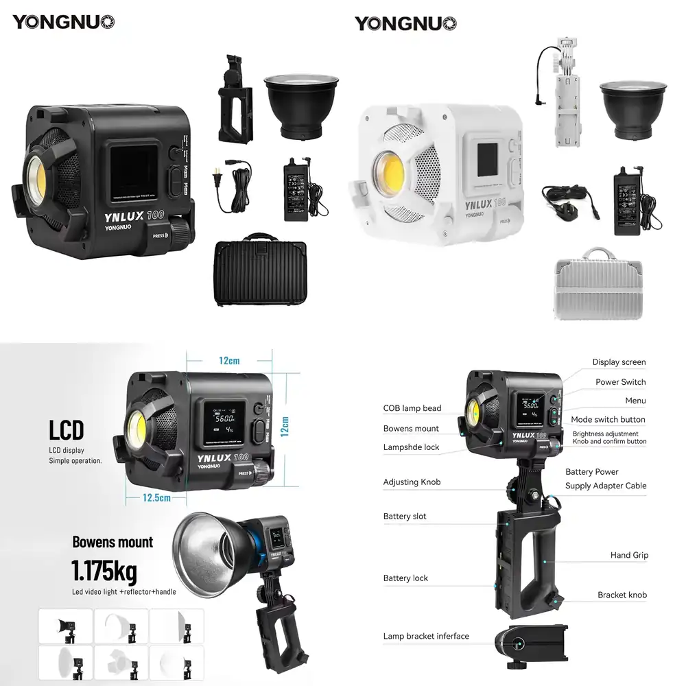 Photography Studio - ไฟวิดีโอ LED แบบพกพา YONGNUO YNLUX100 100W