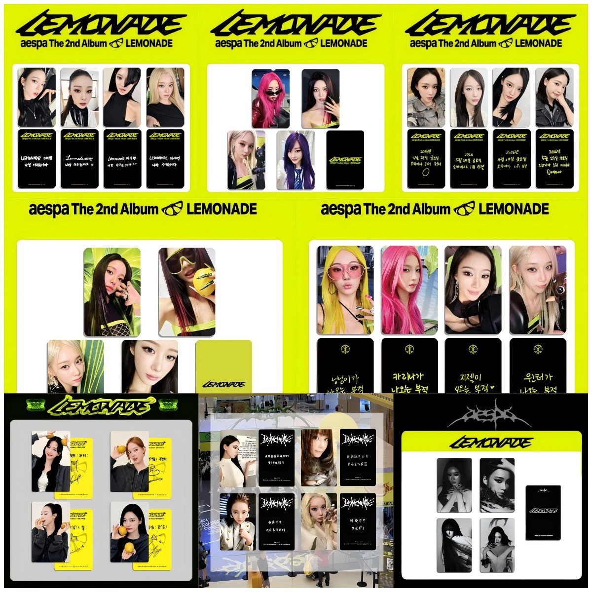 Photography News - 4 ชิ้น การ์ดภาพวง KPOP ยอดนิยม AESPA
