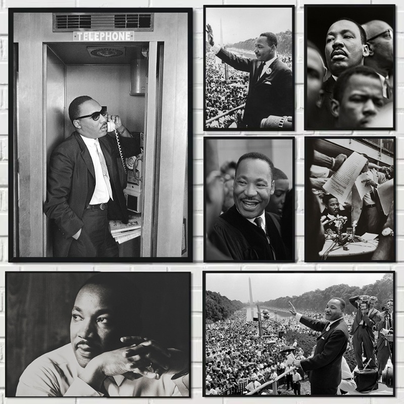 Photography History - วินเทจคลาสสิกมาร์ติน ลูเธอร์ คิง จูเนียร์ แบล็ค ฮิสทอรี่