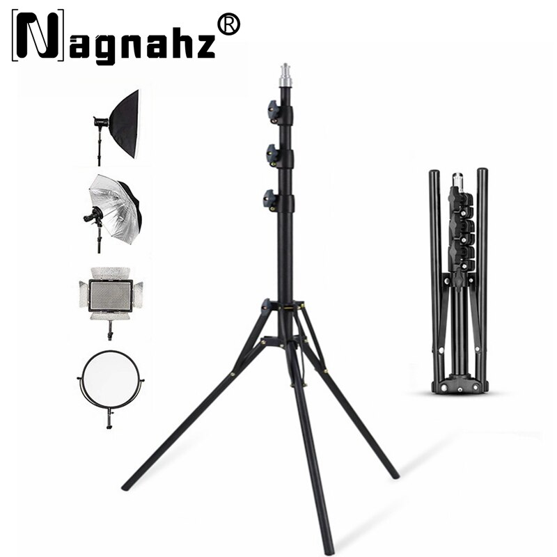 Photography Basics - Nagnahz 78 ''ขาตั้งกล้อง, ขาตั้งกล้องอลูมิเนียมอัลลอยด์พับได้พกพาได้ขาตั้งแฟลชเมาท์