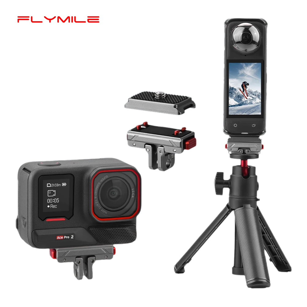 Camera Cage Baseplate - ฐานยึดแม่เหล็ก Flymile สำหรับกล้อง Insta360 X5/Ace Pro