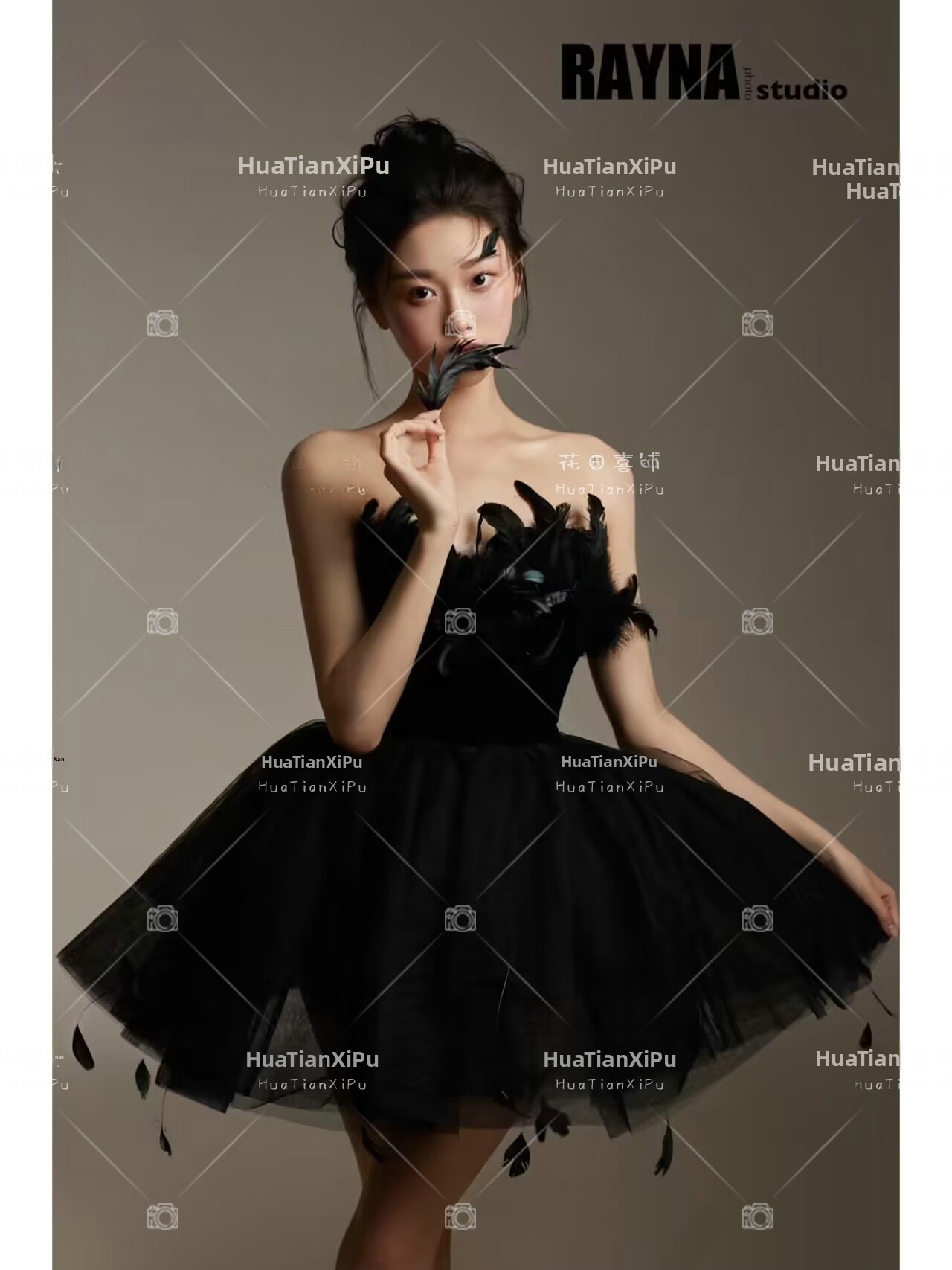 Photography Studio - สินค้ามาใหม่ ชุดถ่ายภาพแฟชั่นสไตล์เกาหลี แนวศิลปะบัลเลต์สาวหงส์ดำสุดหรู สำหรับสตูดิโอถ่ายภาพ