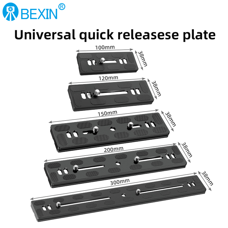 Camera Cage Baseplate - แผ่นฐานอุปกรณ์ยึดกล้องกล้อง DSLR แผ่นอะแดปเตอร์สำหรับยึดหัวบอลขาตั้งกล้องแบบสามขา ARCA Swiss ปล่อยอย่างรวดเร็ว
