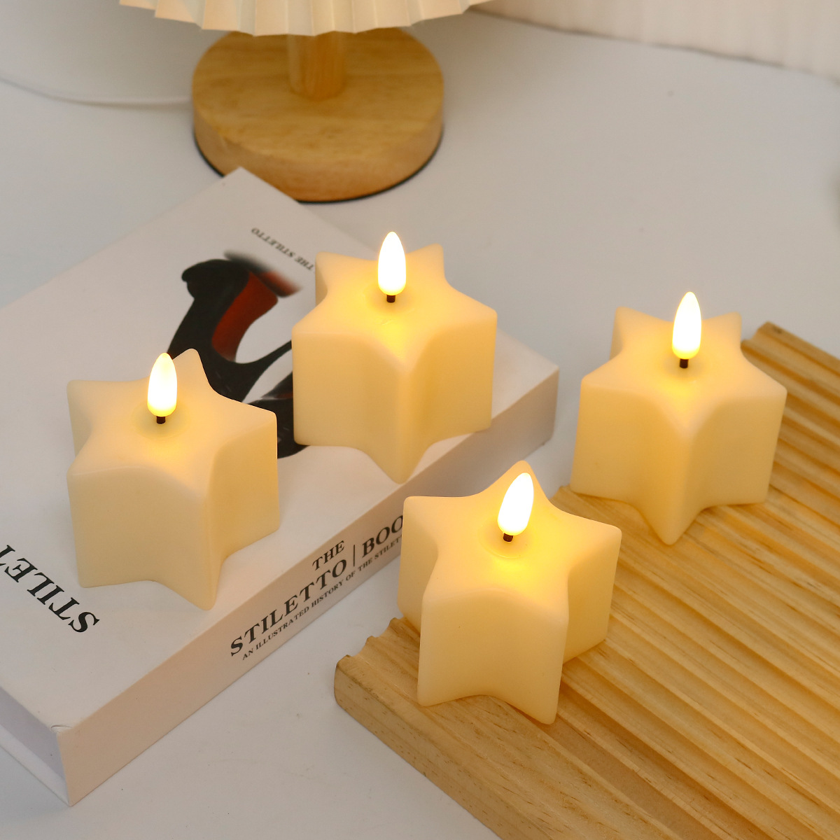 เทียน LED รูปทรงลูกบาศก์ สำหรั - Photography Wedding บทวิจารณ์และราคา