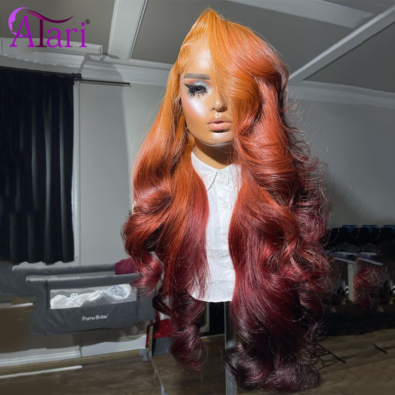 Ombre รากสีส้ม 13x4 ลูกไม้ด้าน - Photography Night บทวิจารณ์และราคา