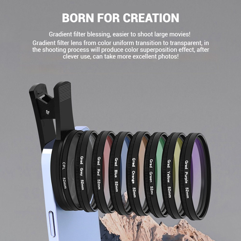 เลนส์โทรศัพท์มือถือ 52 มม. พร้ - Photography With Mobile บทวิจารณ์และราคา