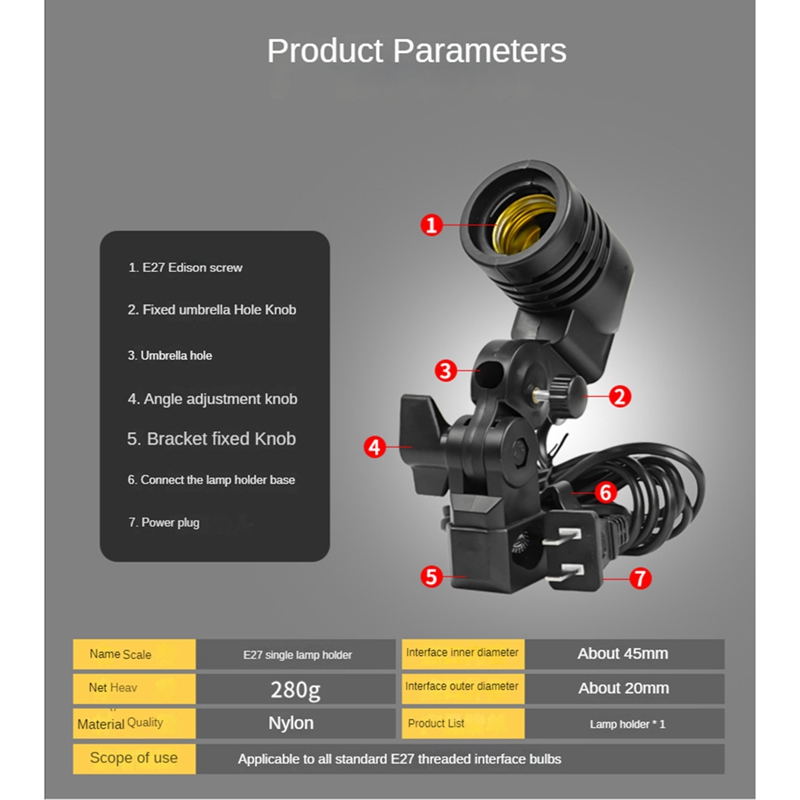 ไฟสตูดิโอถ่ายภาพ ขั้วหลอด E27  - Photography Studio บทวิจารณ์และราคา