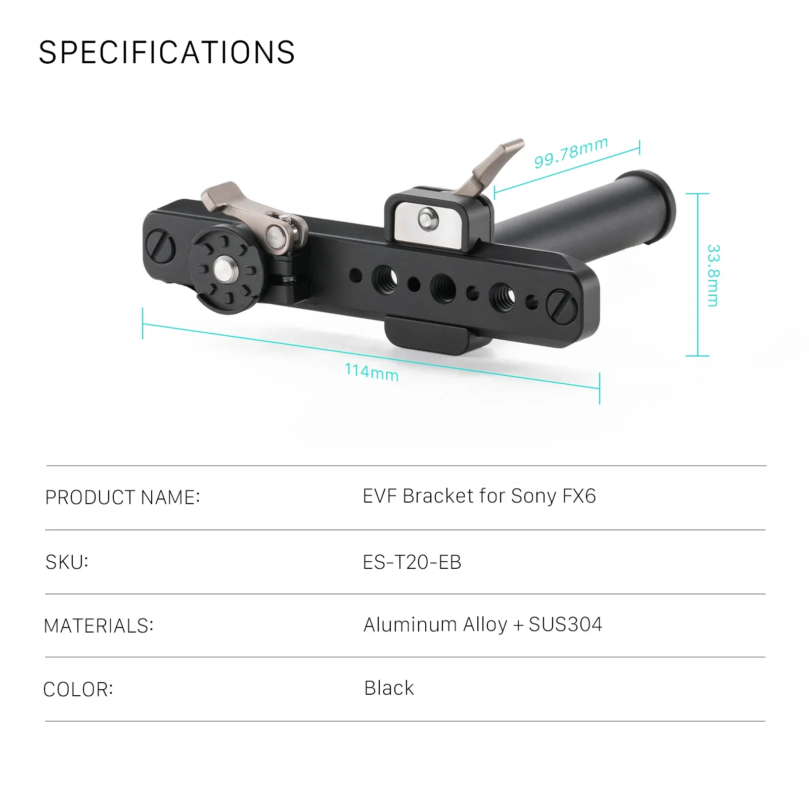 ฉากยึด TILTA ES-T20-EB EVF สำห - Camera Cage Baseplate บทวิจารณ์และราคา