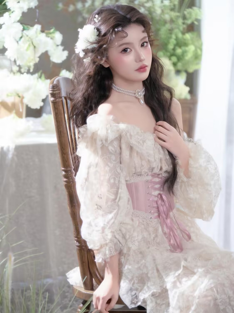 ชุดเดรสลูกไม้สีขาวสำหรับถ่ายภา - Photography Studio บทวิจารณ์และราคา