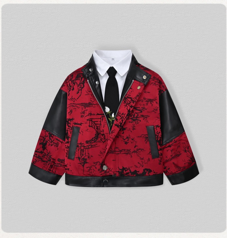 เสื้อแจ็คเก็ตหนัง PU ปักลายมอเ - Photography Wedding บทวิจารณ์และราคา
