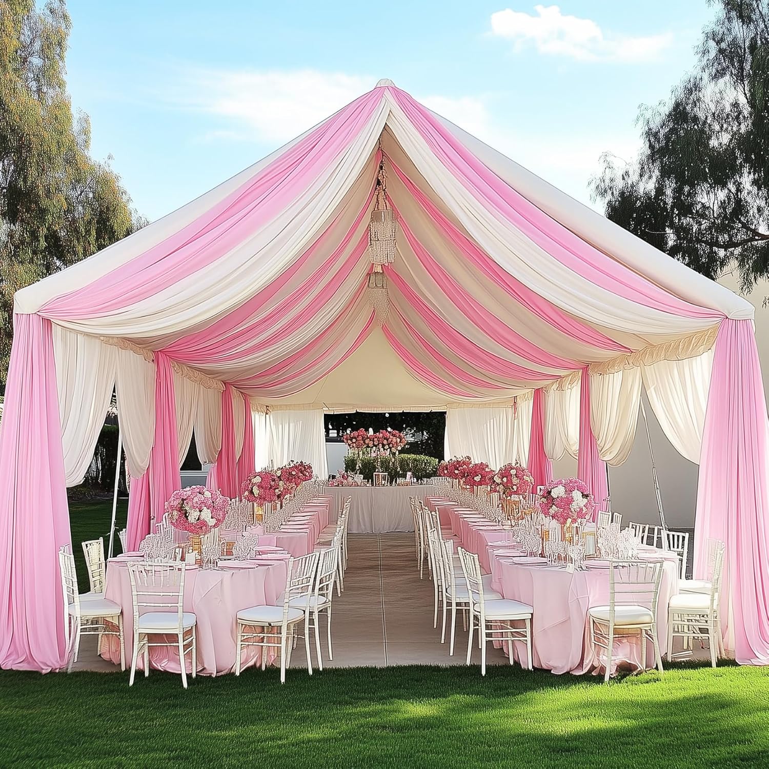 สีขาวผ้าม่านฉากหลังสําหรับงานป - Photography Wedding บทวิจารณ์และราคา