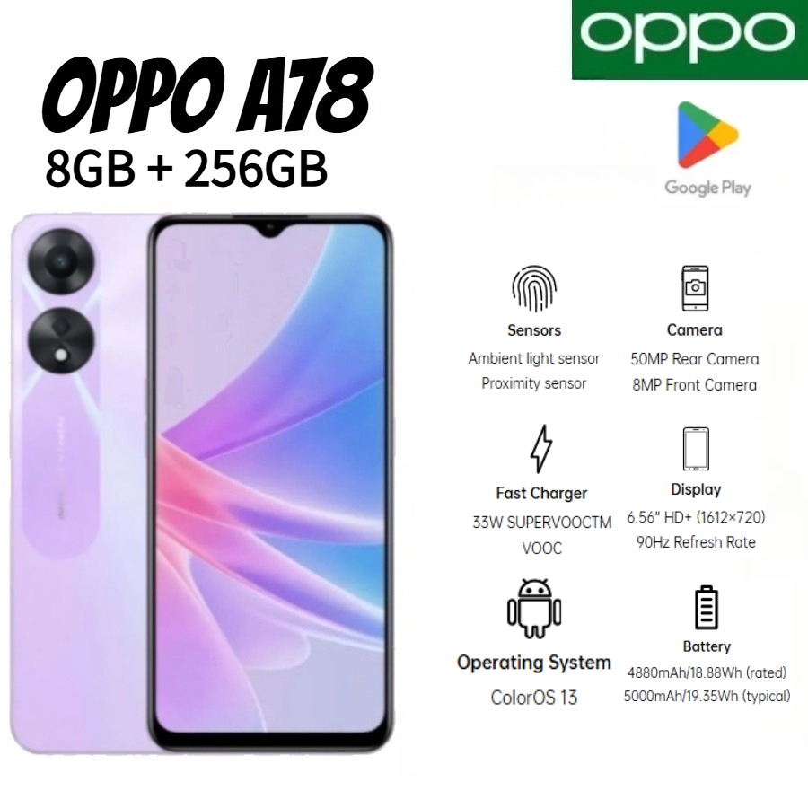 สมาร์ทโฟน OPPO A78 รุ่น Global - Photography Sim บทวิจารณ์และราคา