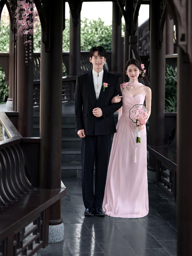 ชุดแต่งงานสไตล์จีนใหม่สีแดงสำห - Photography Wedding บทวิจารณ์และราคา